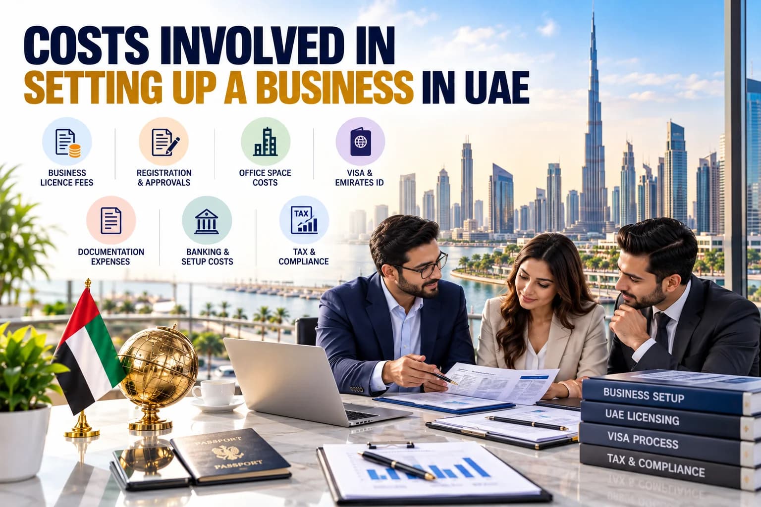 Costs involved in setting up a business in UAE