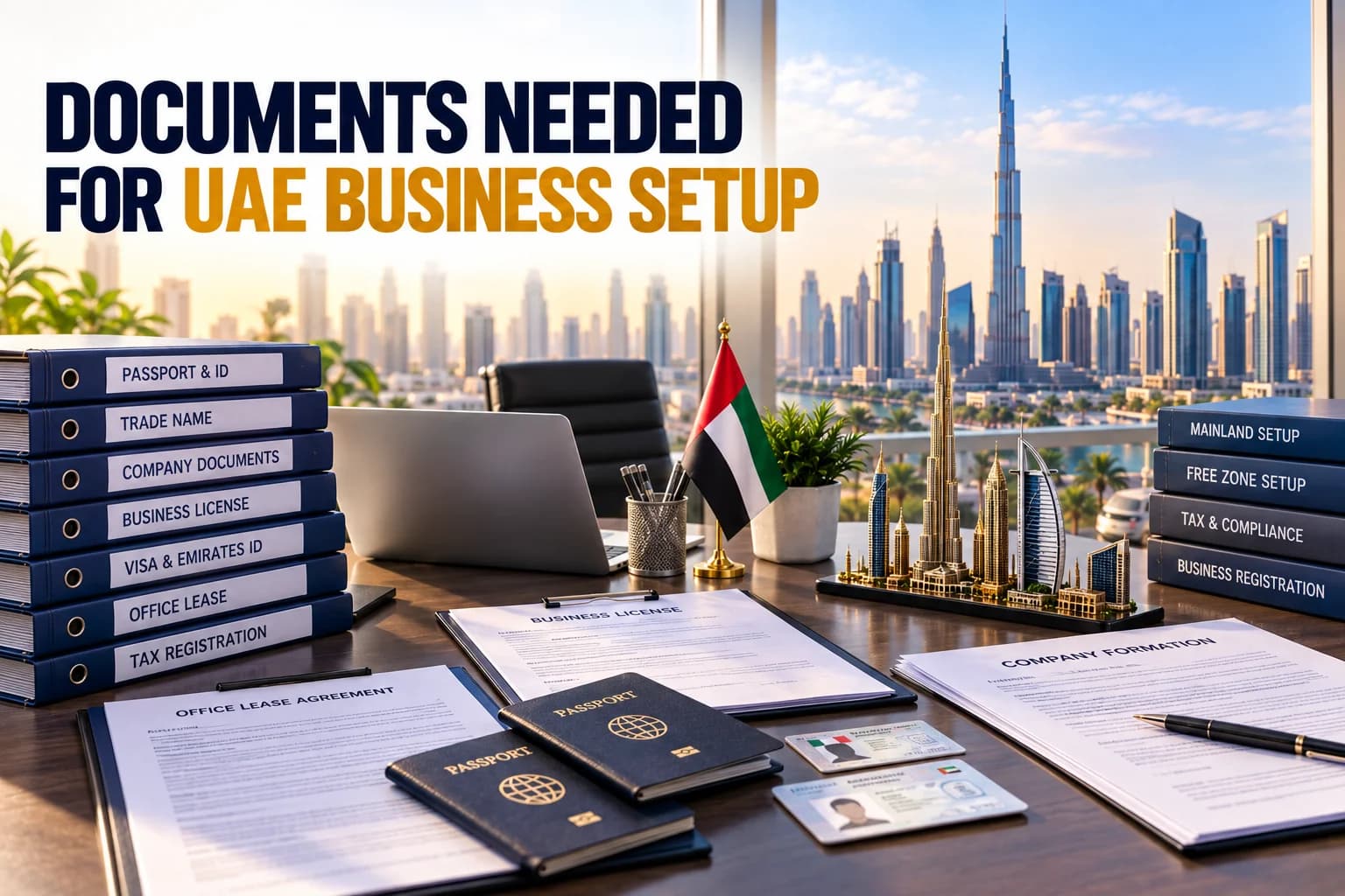 Documents needed for UAE business setup