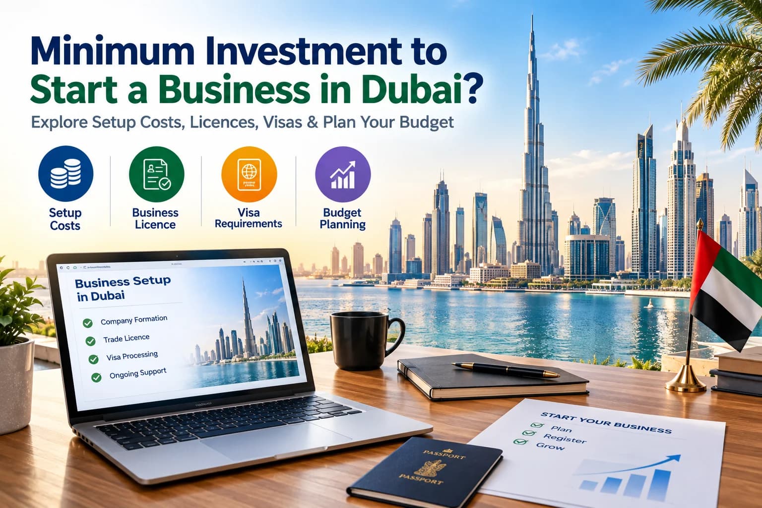 Minimum investment to start a business in Dubai